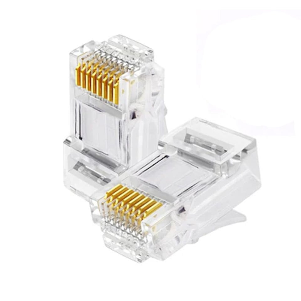 Powermaster 10 Pin Ethernet Soket Rj45 10P 10C İnternet Kablosu Soketi